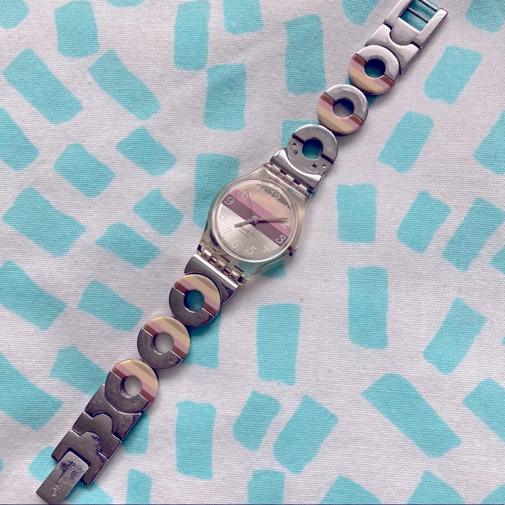 Swatch Watch - women’s adjustable silver watch